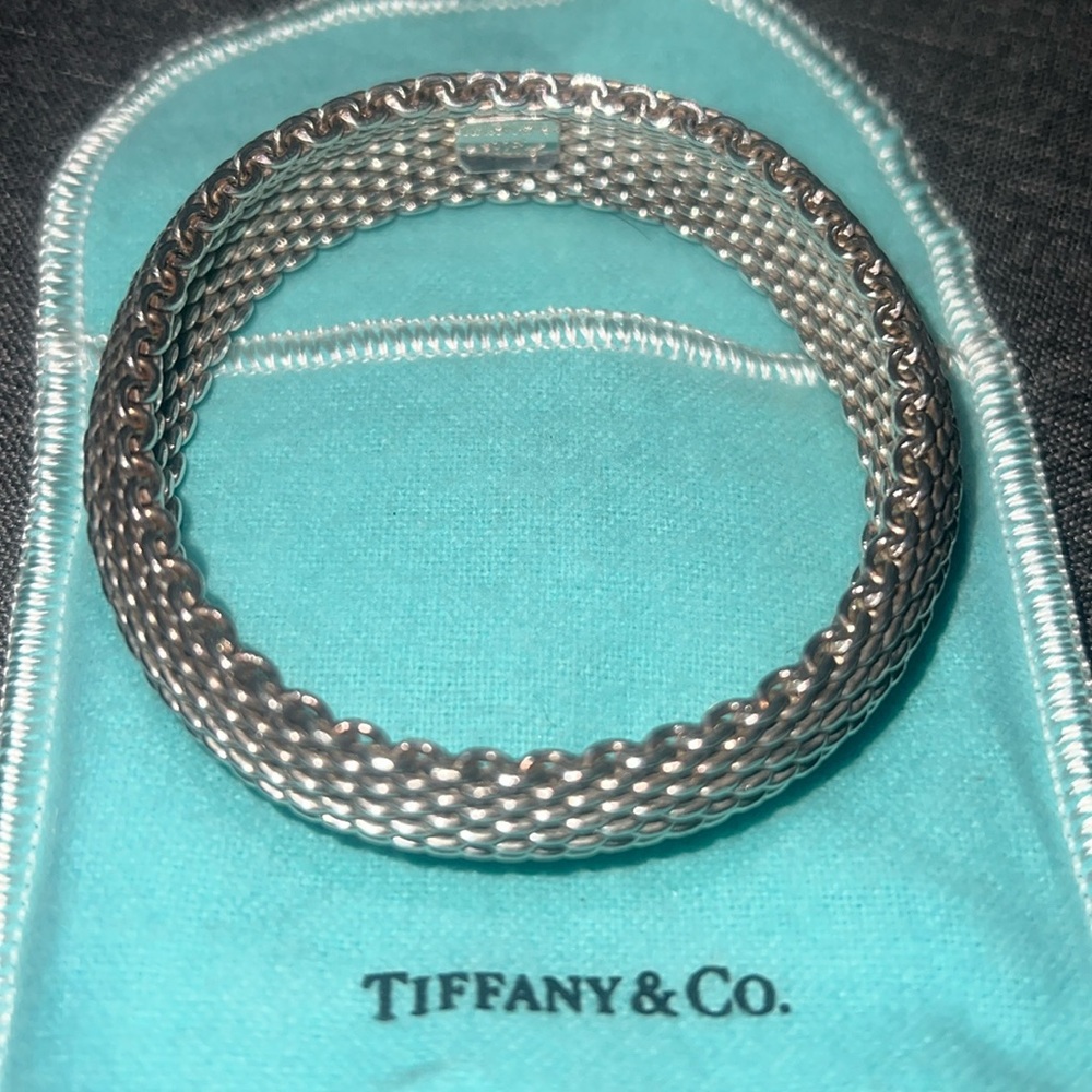 Tiffany & Co. Sterling Silver Somerset Mesh Bracelet